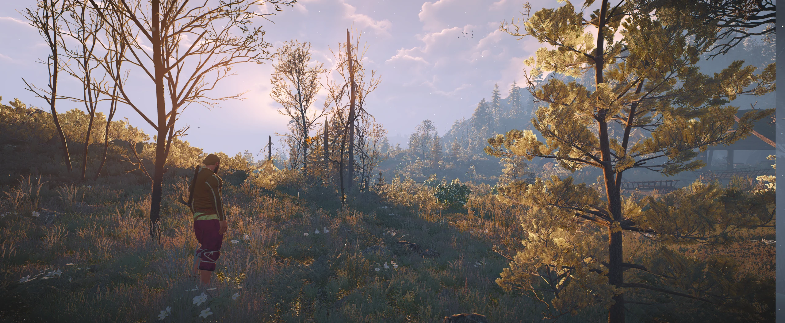 An ordinary character among the trees of Skellige